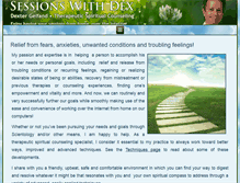Tablet Screenshot of dexsessions.com